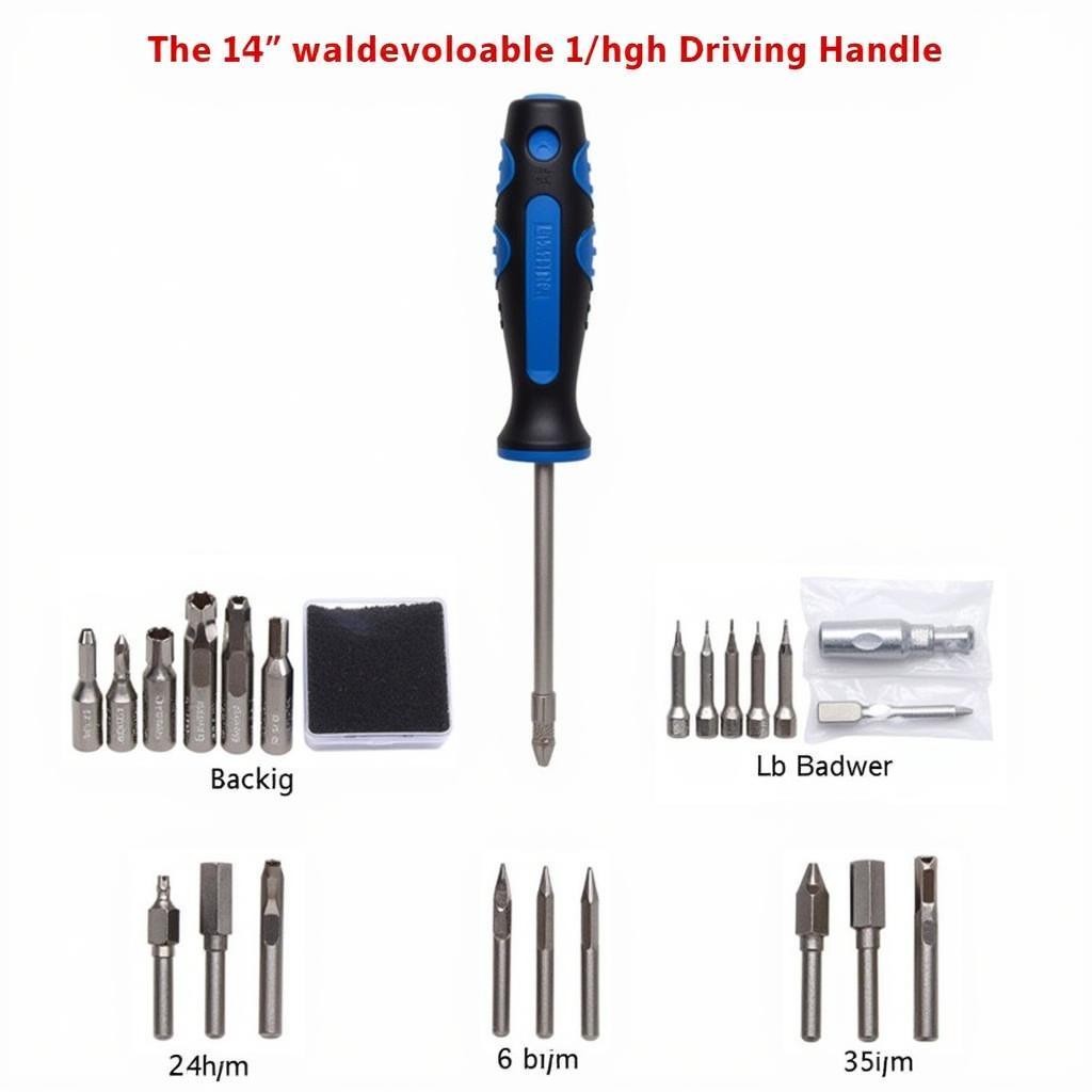 Complete 1/4 Inch Driver Handle Set for Versatile Applications