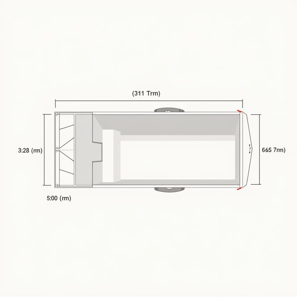 20-foot trailer dimensions illustration