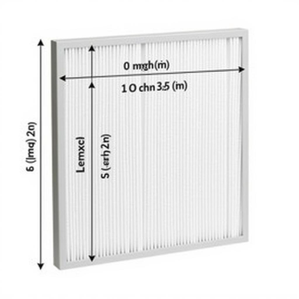 20 x 25 x 5 Air Filter Dimensions