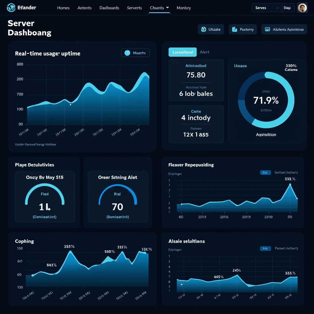 24 0 Server Uptime Monitoring Dashboard