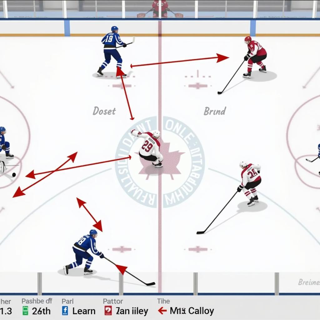 Strategic Gameplay in 3 on 3 Hockey