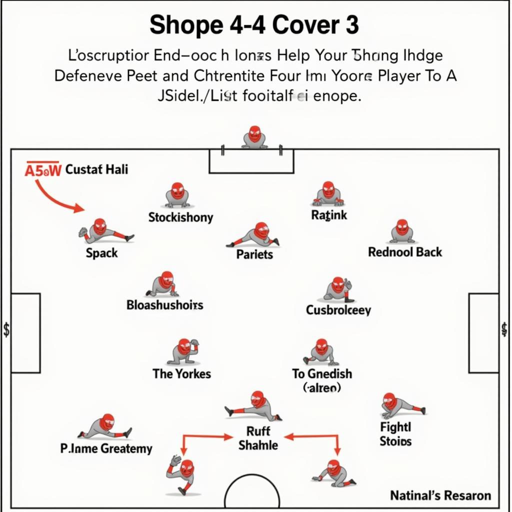 4-4 Cover 3 Formation Diagram