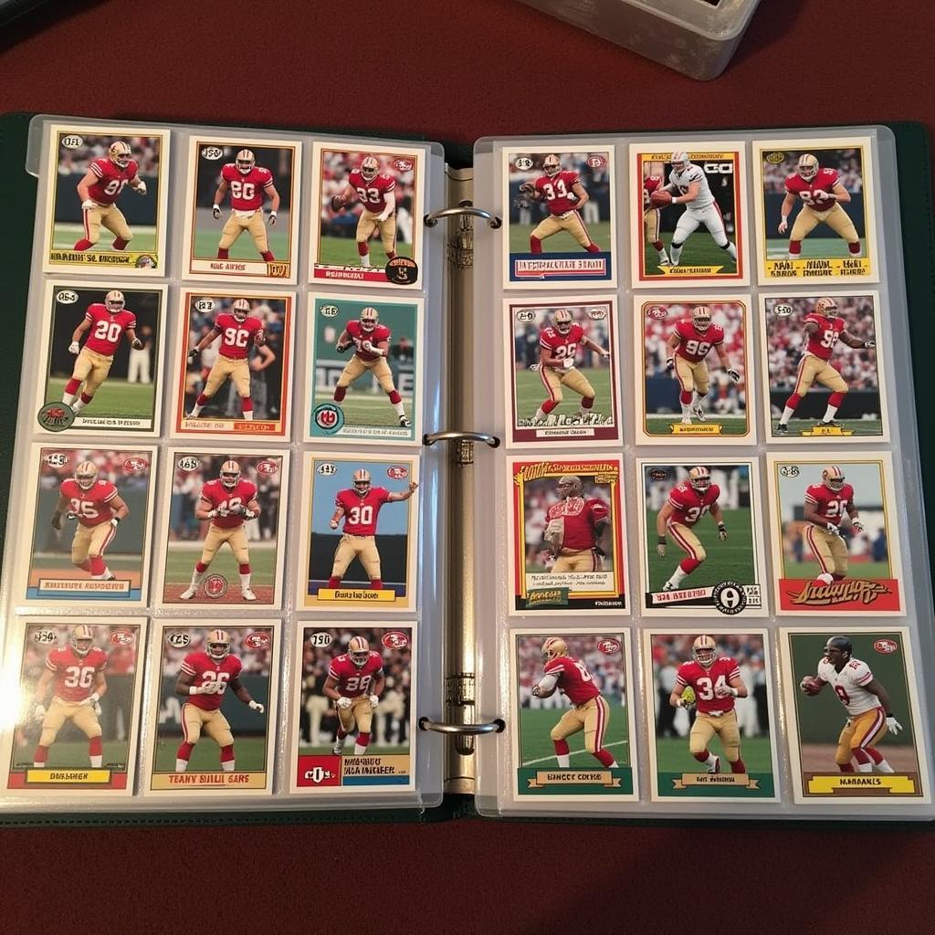 A Well-Organized San Francisco 49ers Playing Card Collection