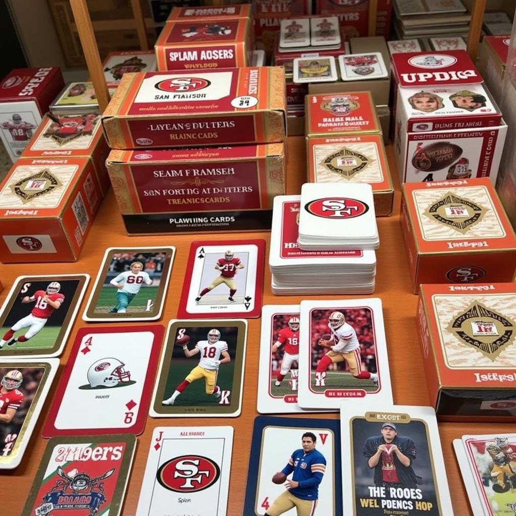 Variety of San Francisco 49ers Playing Cards