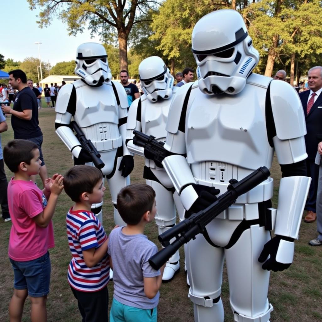 501st Legion members at a charity event