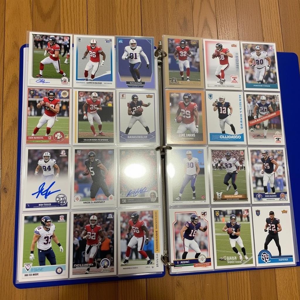 Displaying an Adam Thielen Card Collection