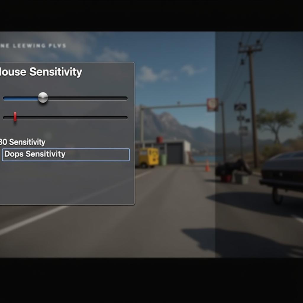 In-game settings menu with 360 sensitivity slider highlighted