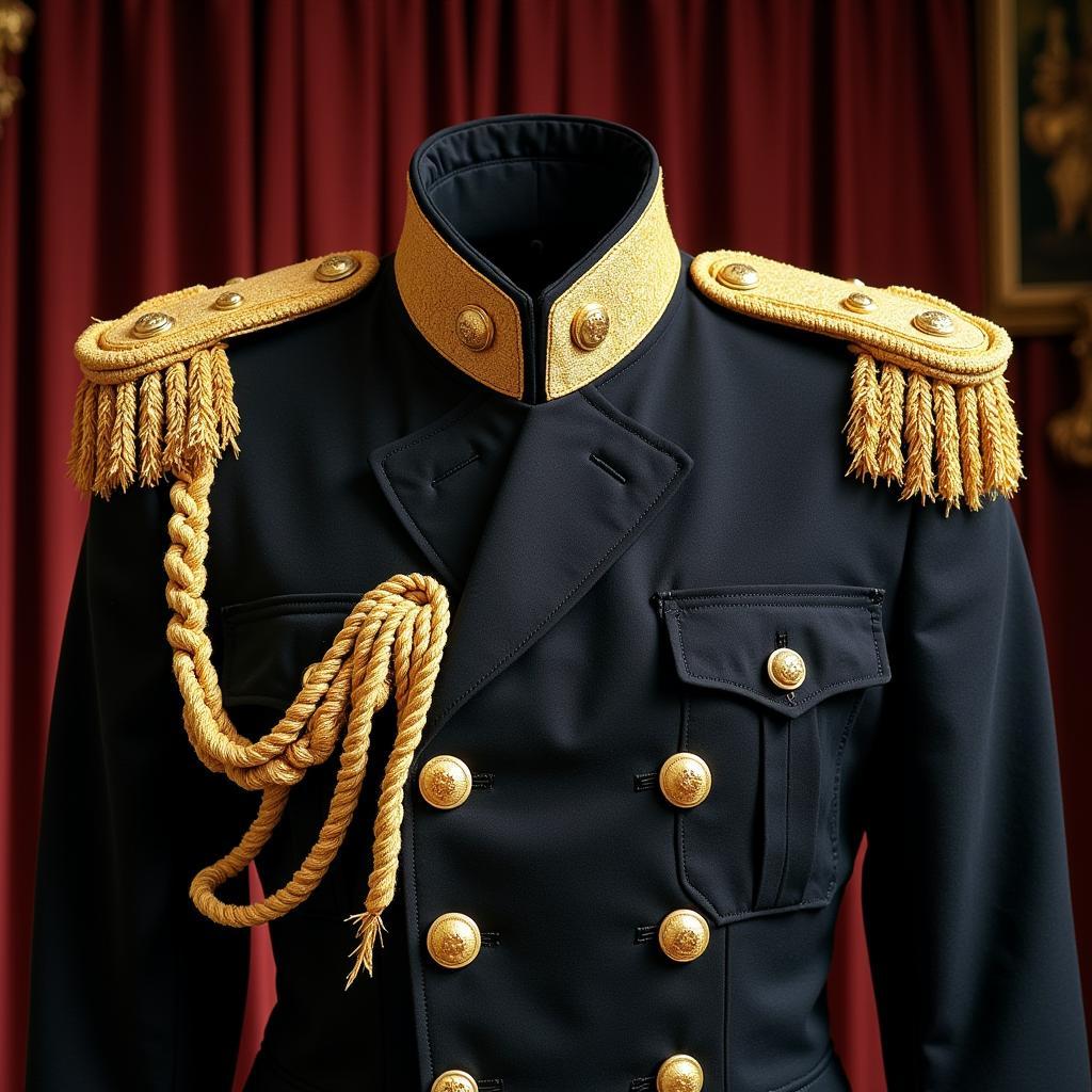 Close-up Details of an Admiral's Coat