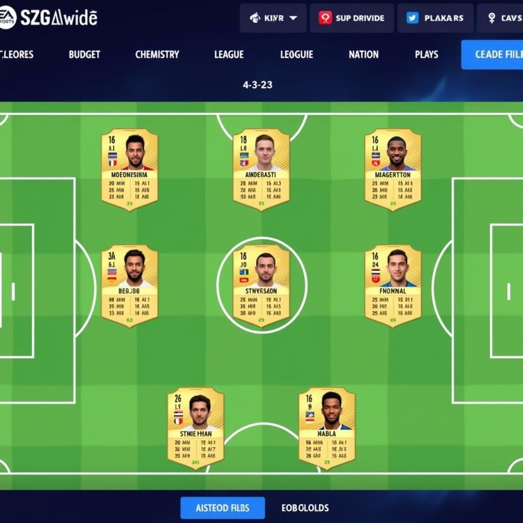 EA FC 24 AI Squad Builder Interface