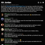 Screenshot of a popular Air Jordan forum homepage