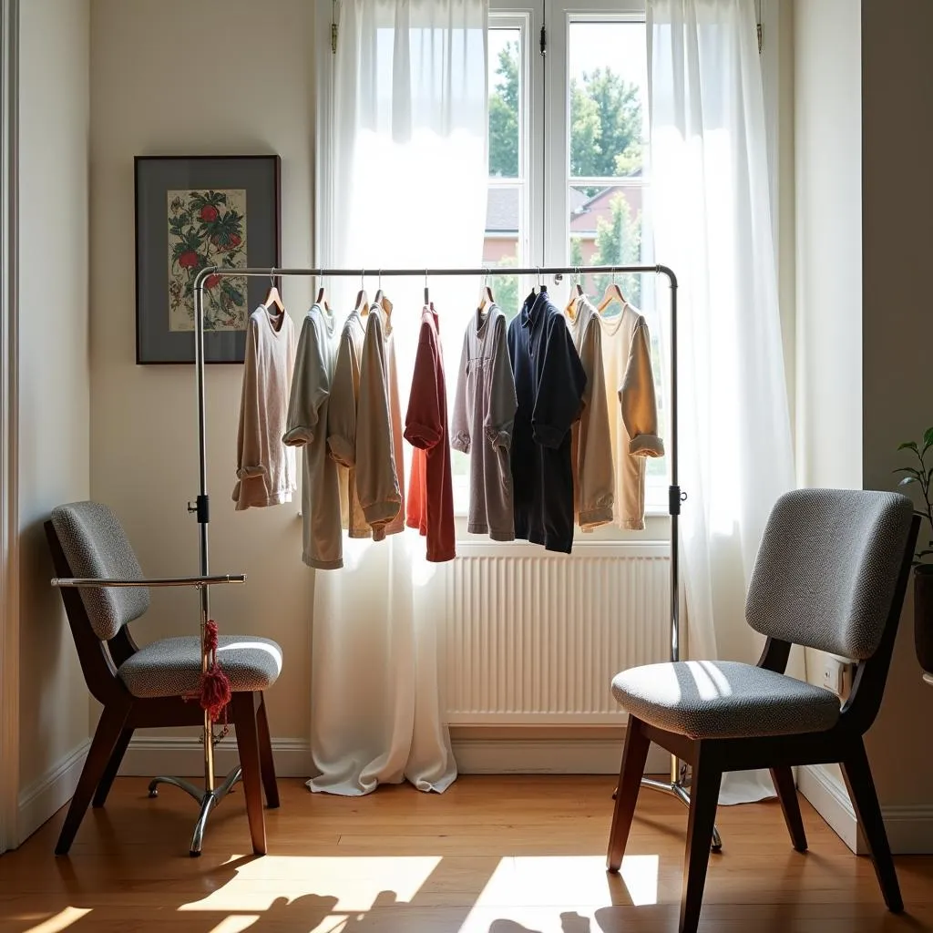 Airing Out Clothes as a Washing Alternative