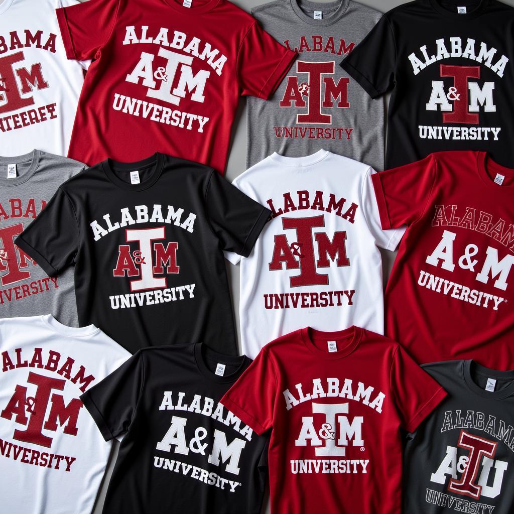 Collection of Alabama A&M University T-shirts