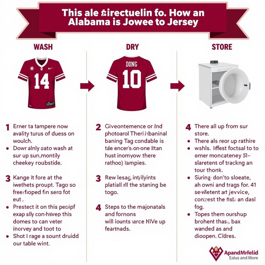 Proper Care and Cleaning of an Alabama Football Jersey