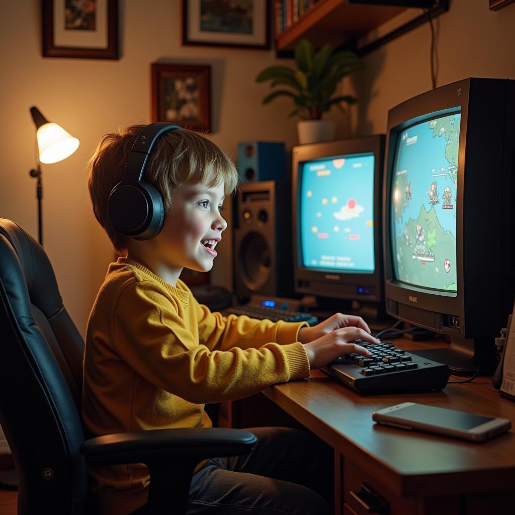 Alan Forrest's childhood gaming setup