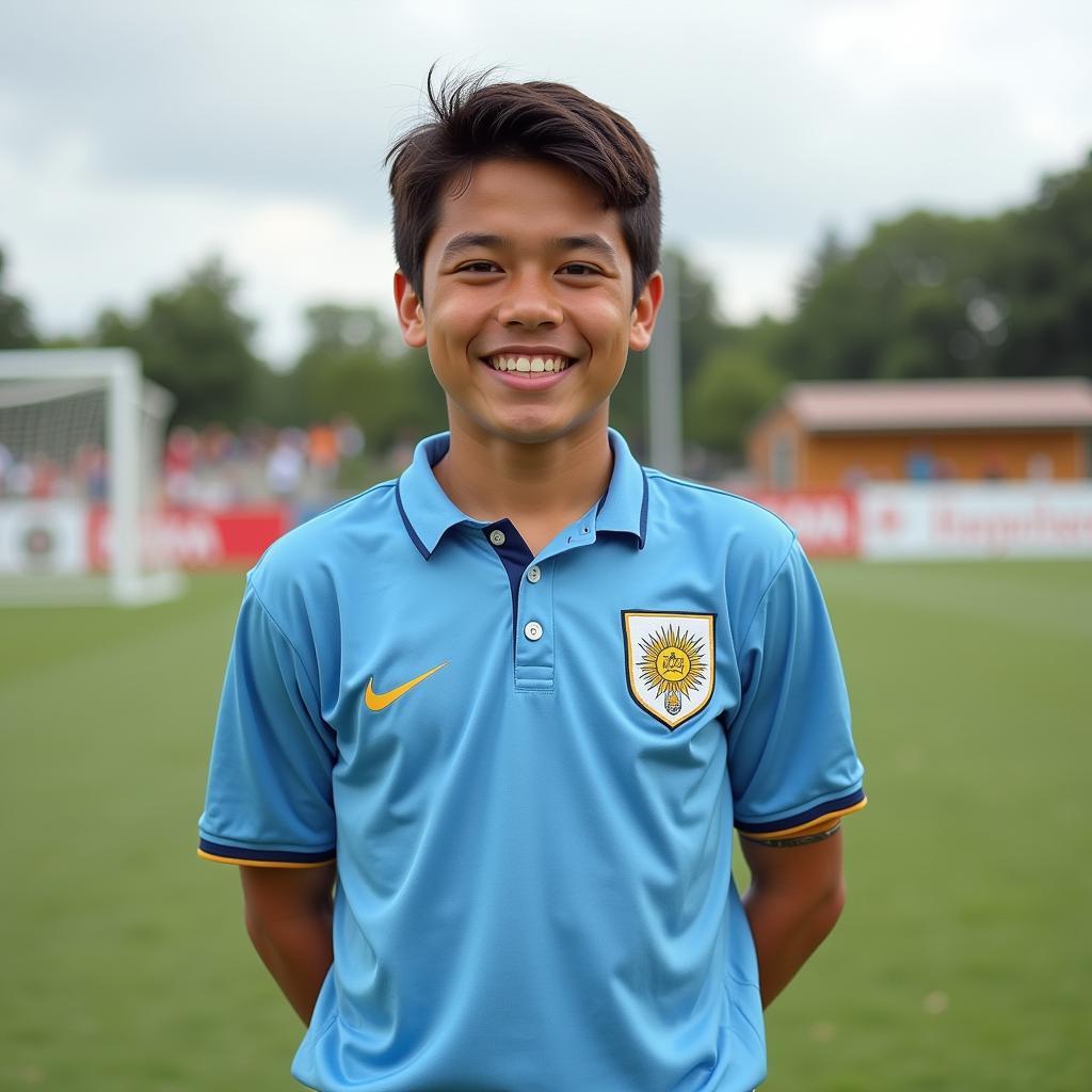 Alan Medina in Uruguay National Team Jersey