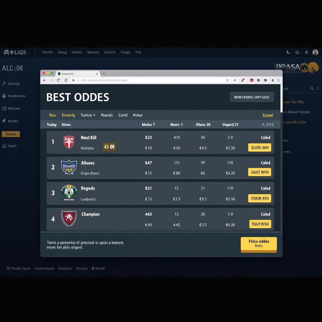 ALGS Live Match Betting Slip