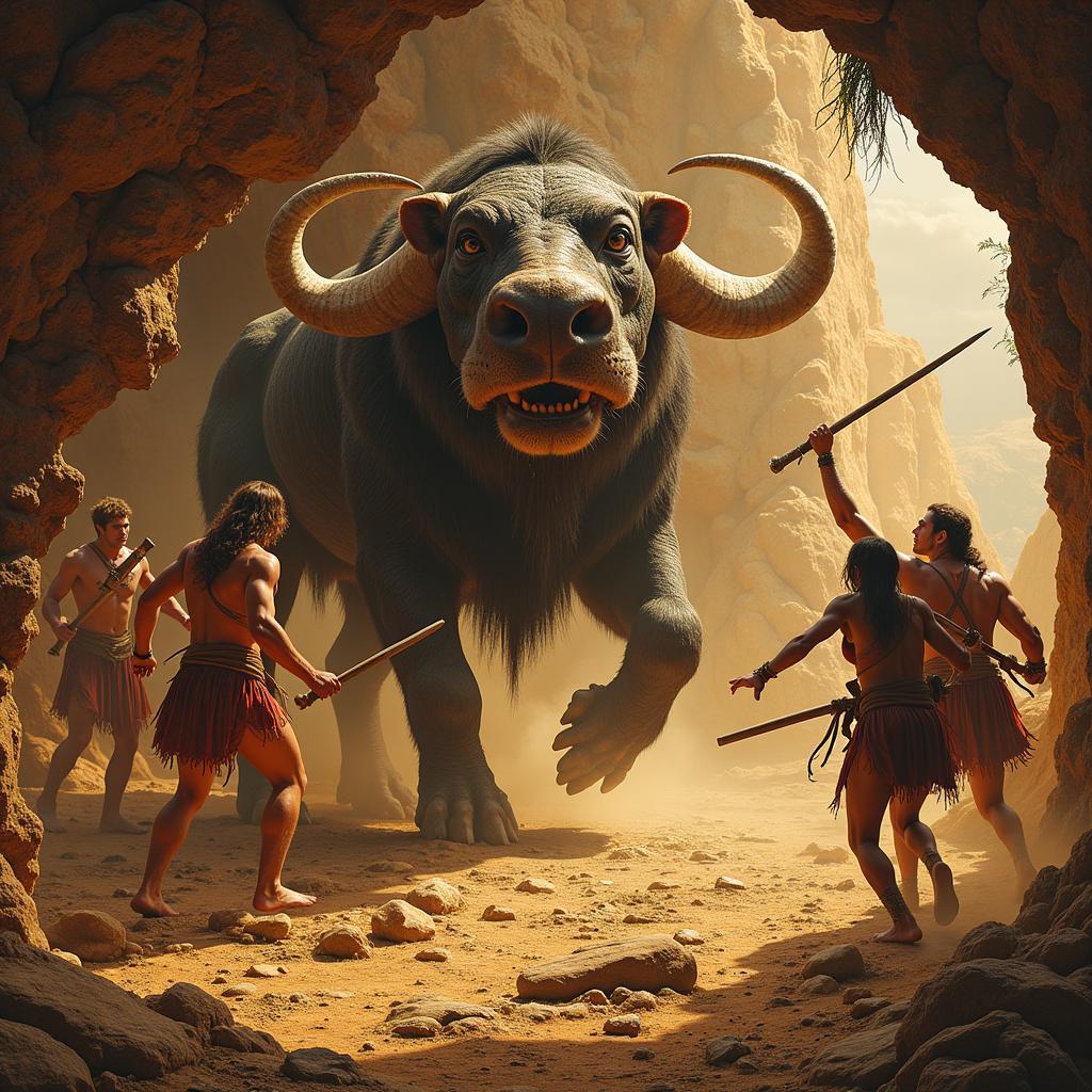 Depiction of an Ancient Beast Hunt