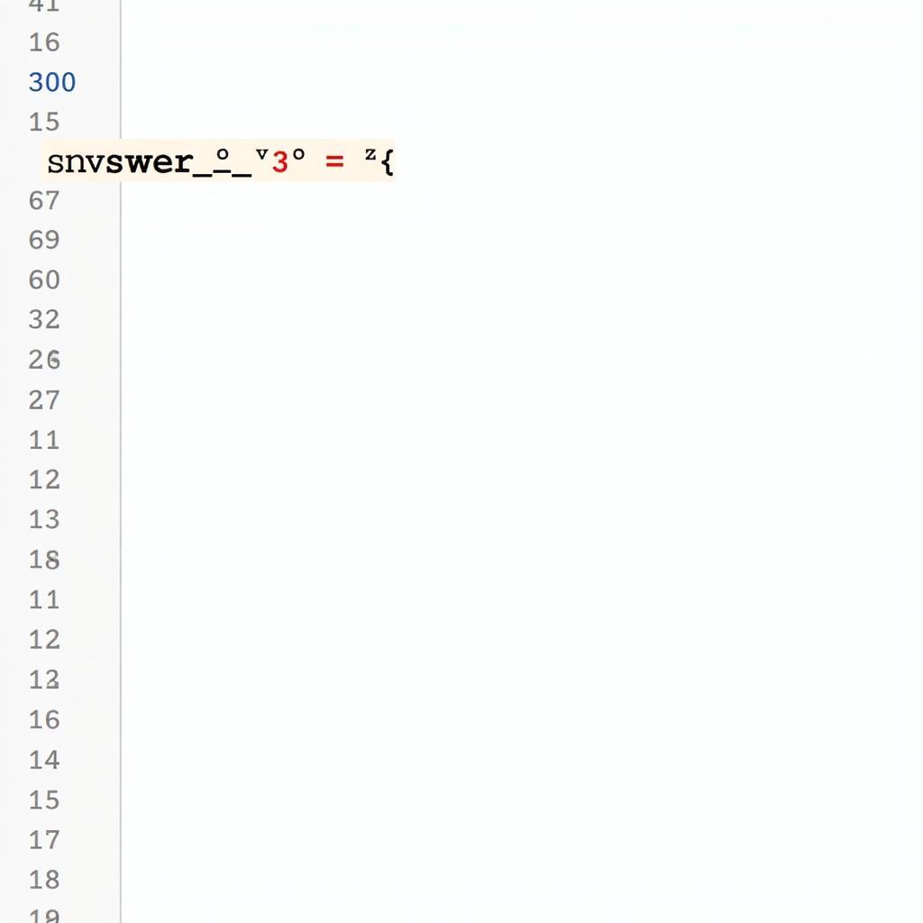 Answer V Represented in Code