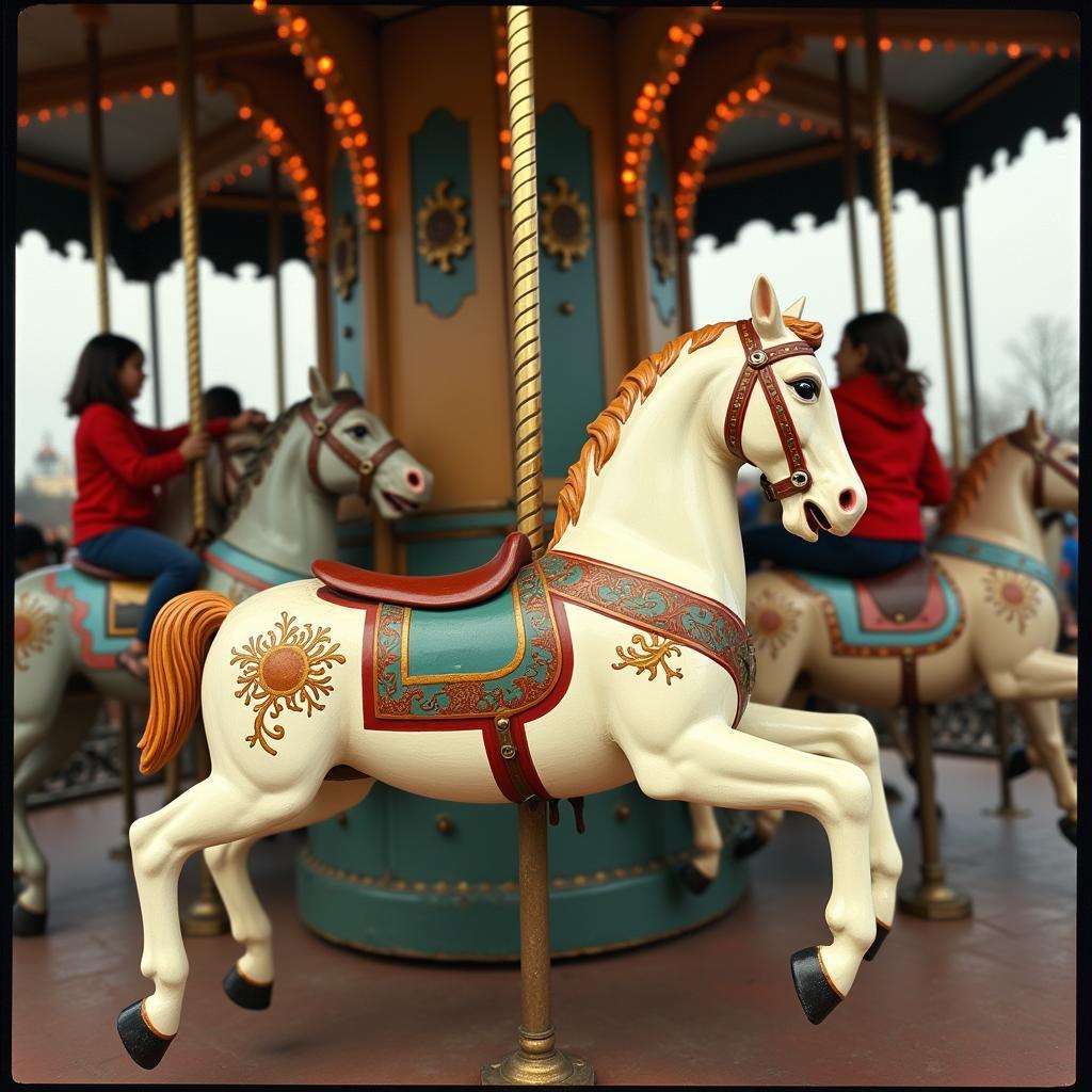 Antique Wonder Horse on a Carousel