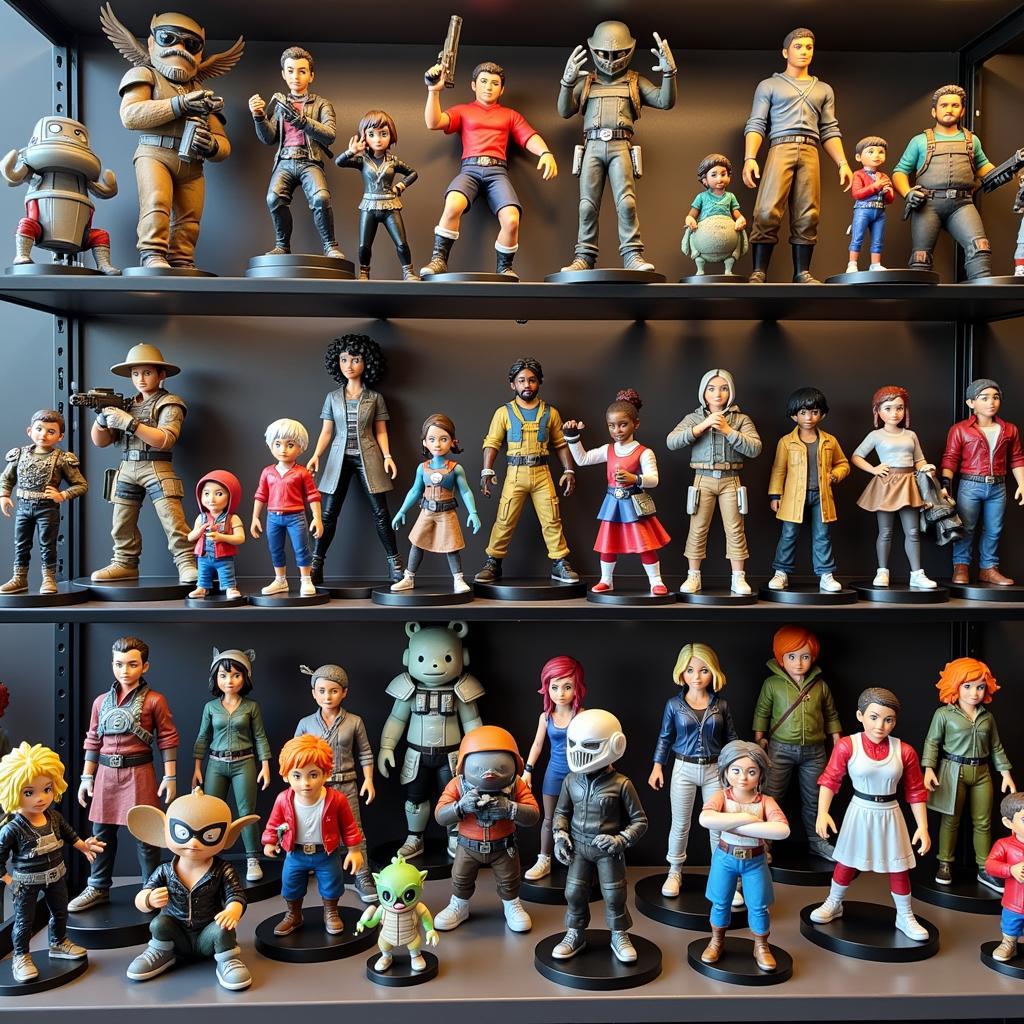 Collection of Apex Legends figurines