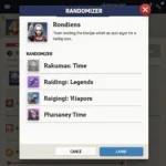 Apex Legends Randomizer Interface