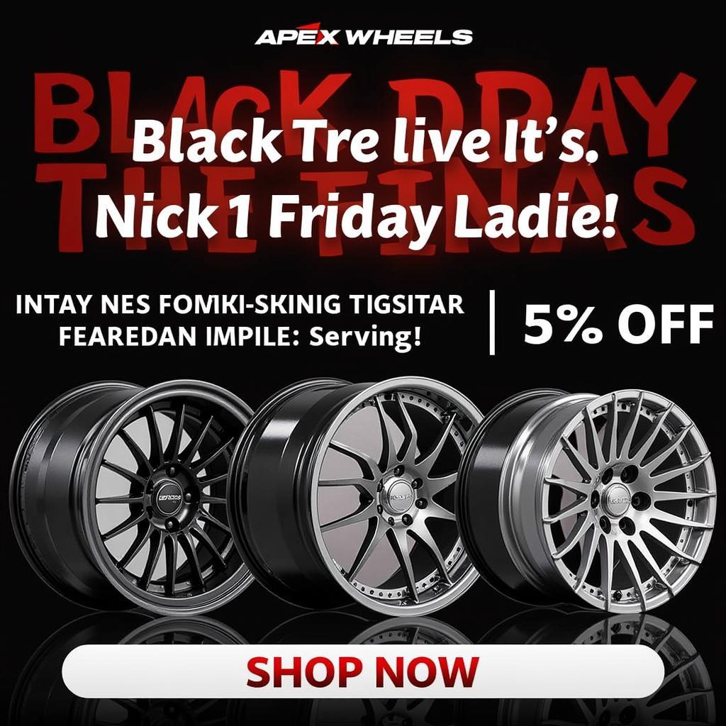 Apex Wheels Black Friday Sale Banner