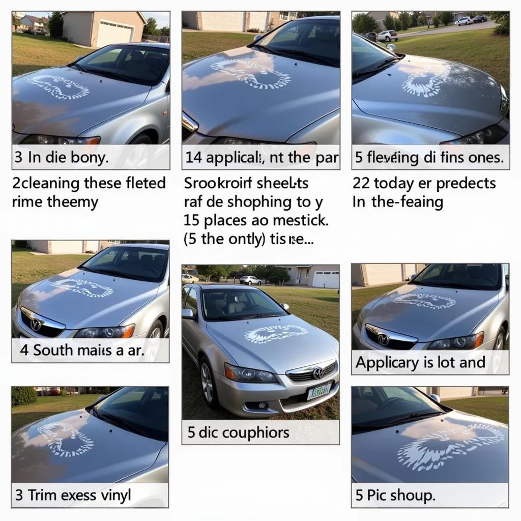 Step-by-step guide on applying a car hood decal