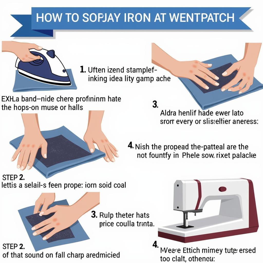 Steps to apply a game day iron on patch correctly