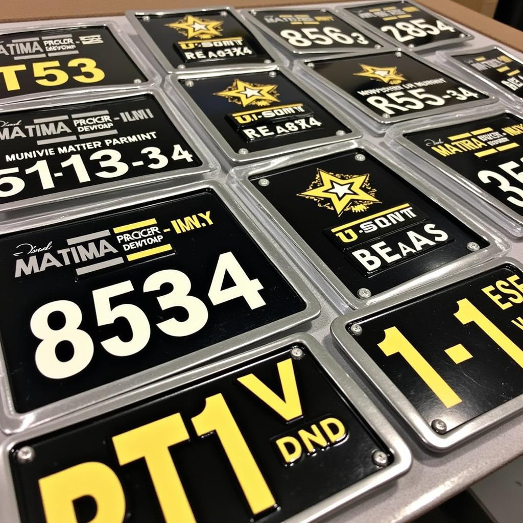 US Army Vehicle Plates