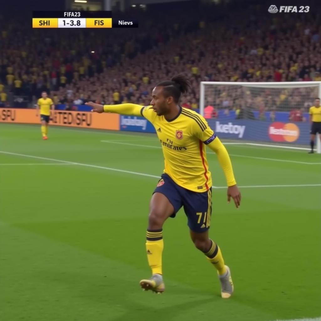 Aubameyang in FIFA 23 Gameplay