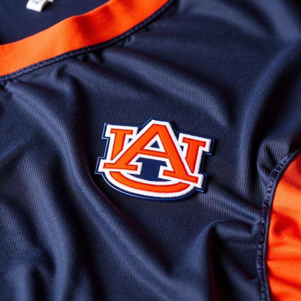 Close-up of Auburn Jersey Details