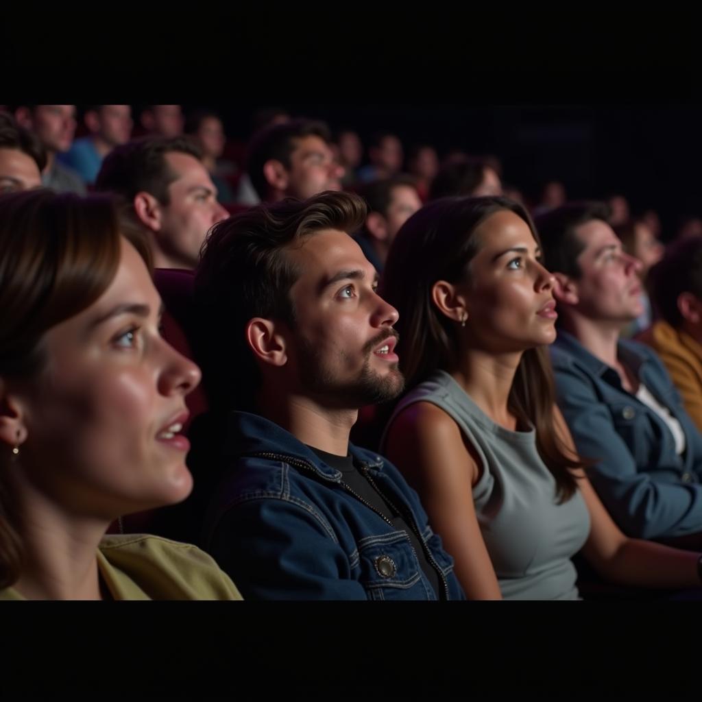 Audience Reacting to a Sound Effect