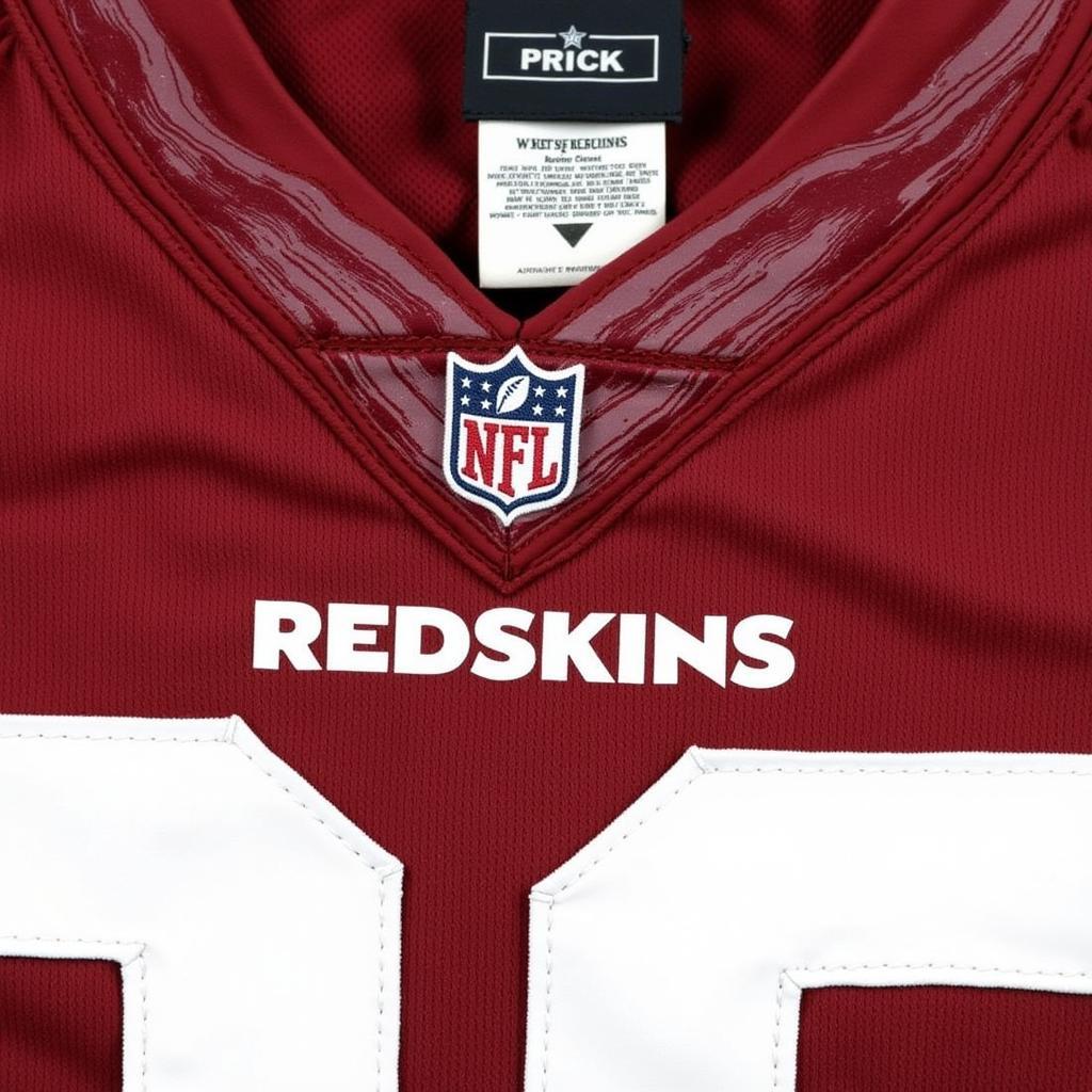 Authentic Washington Redskins Jersey Details