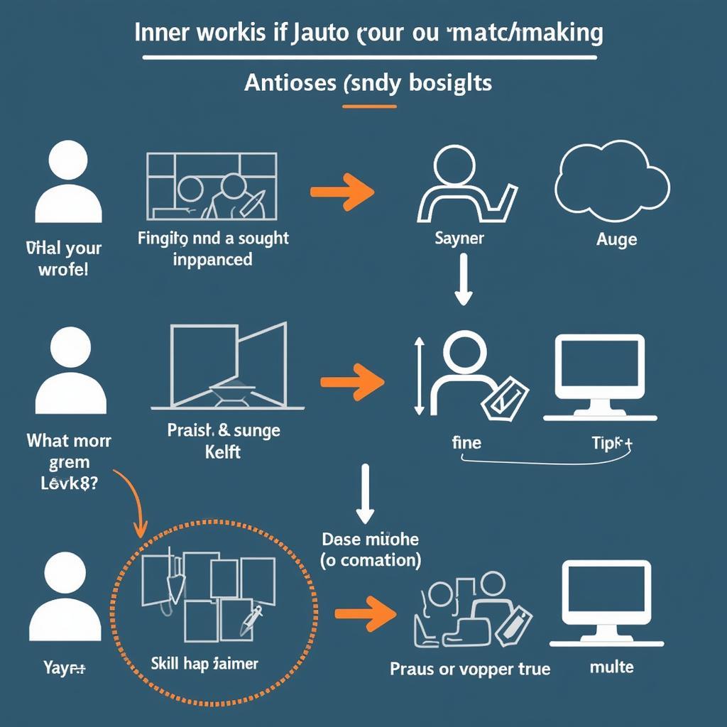 Matchmaking process in an auto room system