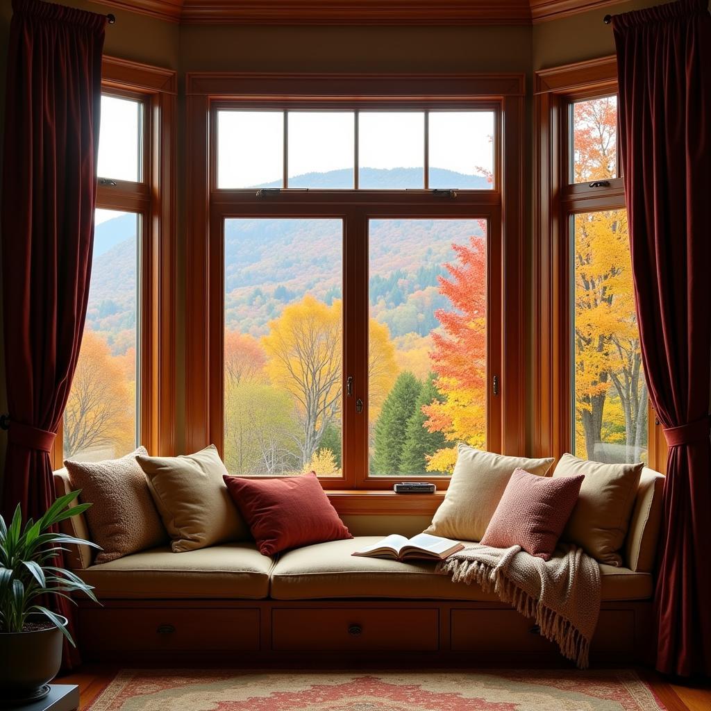 Cozy autumn windows