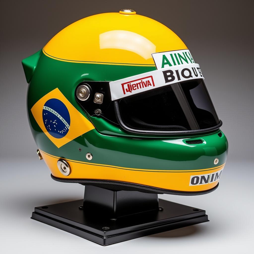 Ayrton Senna collectible helmet replica