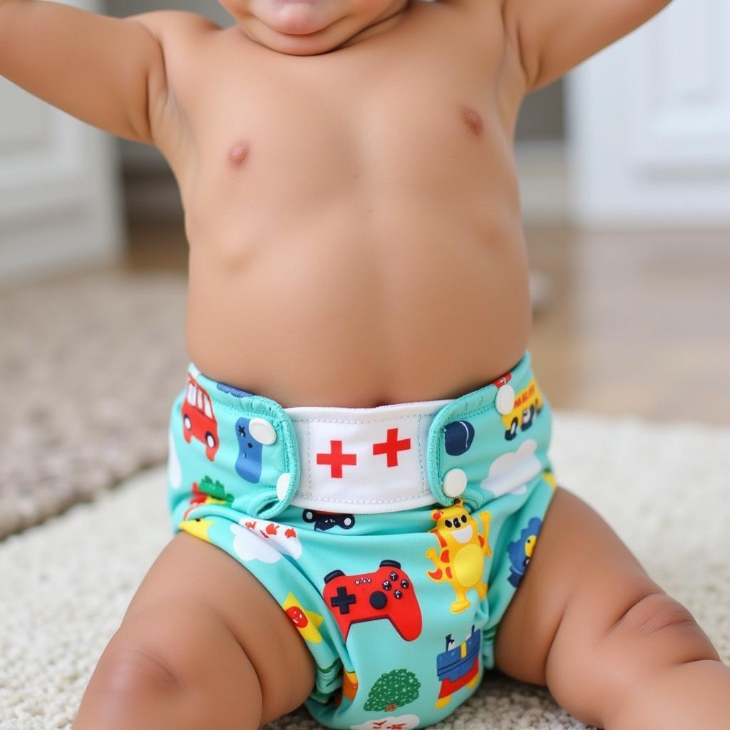 Baby Wearing Game Diaper