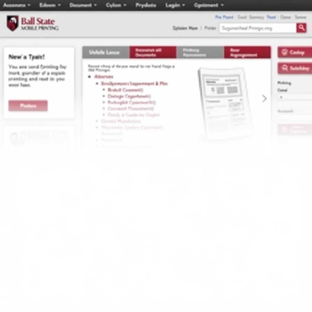 Navigating the Ball State Mobile Printing Website