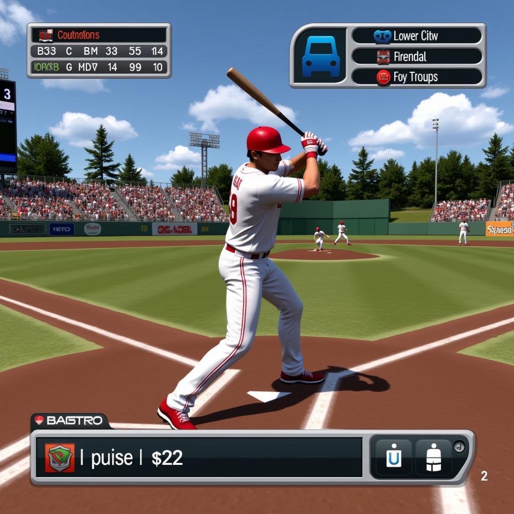 Screenshot of Baseball 9 gameplay