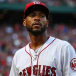 Baseball Player Wearing Cross Necklace