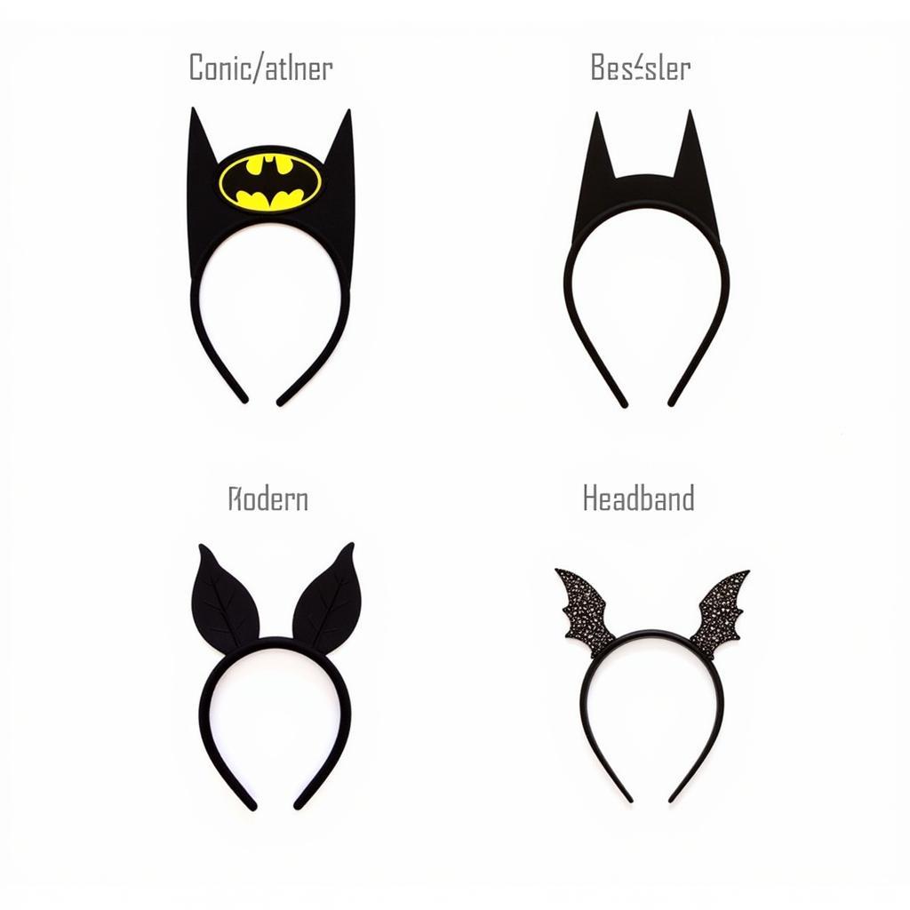 Different Styles of Batgirl Headbands