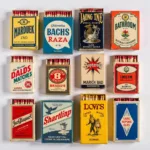 Vintage bathroom match collection