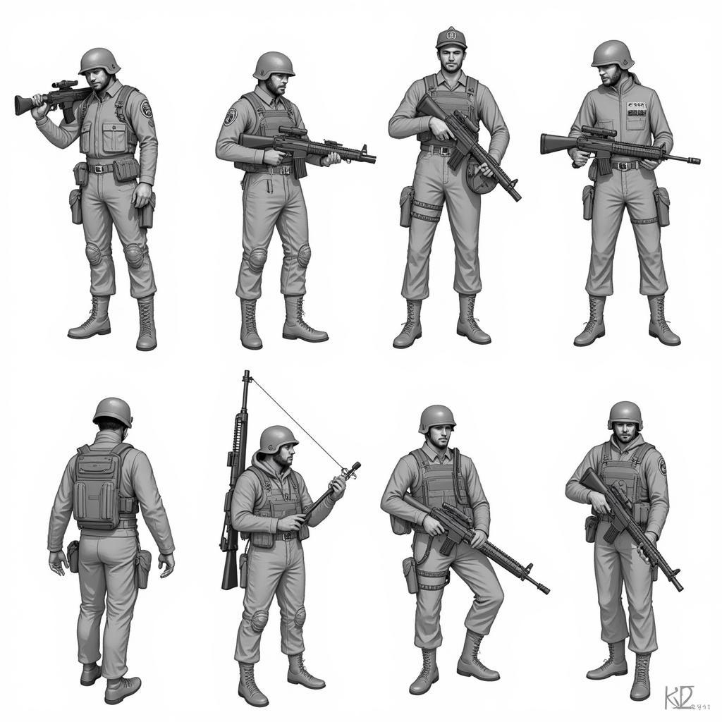 Battlefield Character Design Concept Art