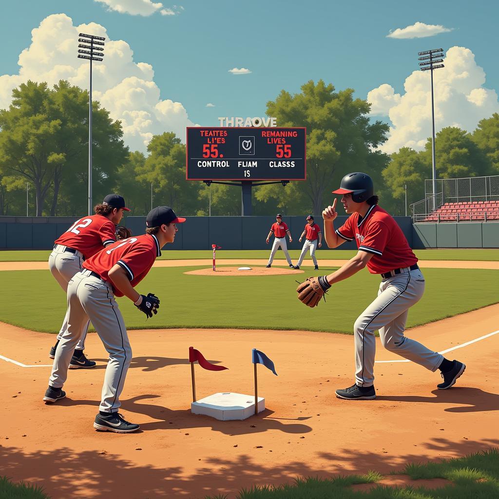 Battlefield Softball Gameplay Action