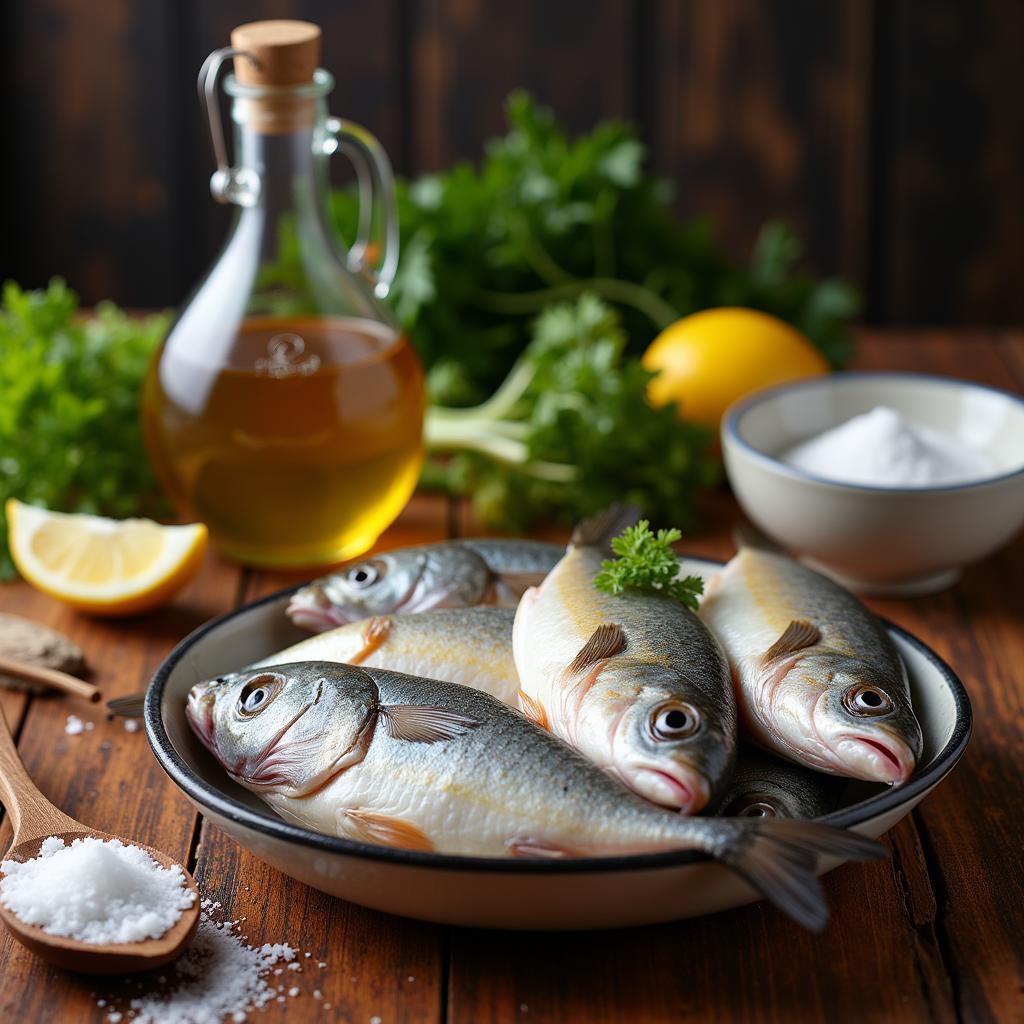 Ingredients for BDO Fried Fish