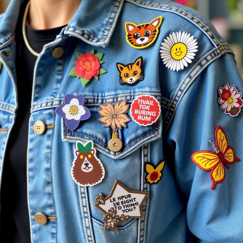 Be You Patches on a Denim Jacket