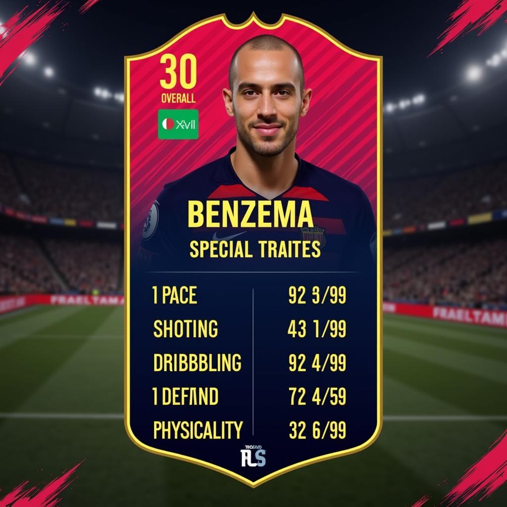 Benzema's FC 24 Ratings