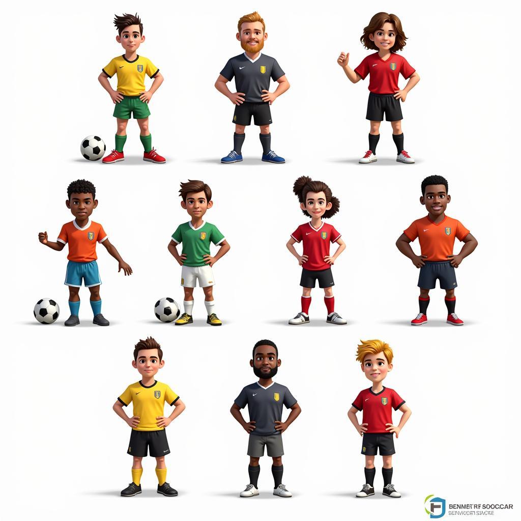 Bernard Soccer Character Roster