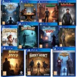 A collection of popular hidden object game covers for PS4