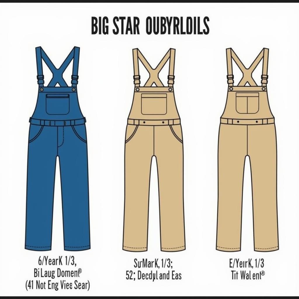 Big Star Overalls Fit Guide